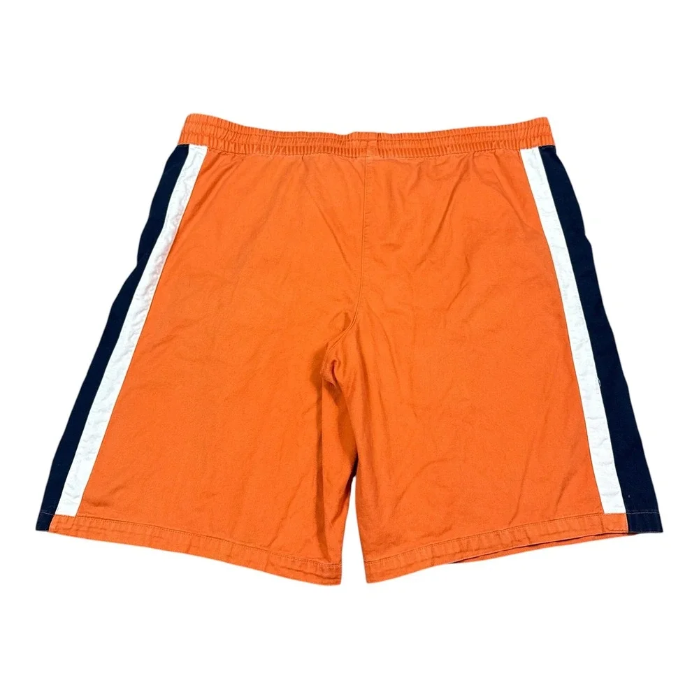Vintage Y2K 2000s Nike Orange/White/Navy Shorts Men's XL Adjustable Waist